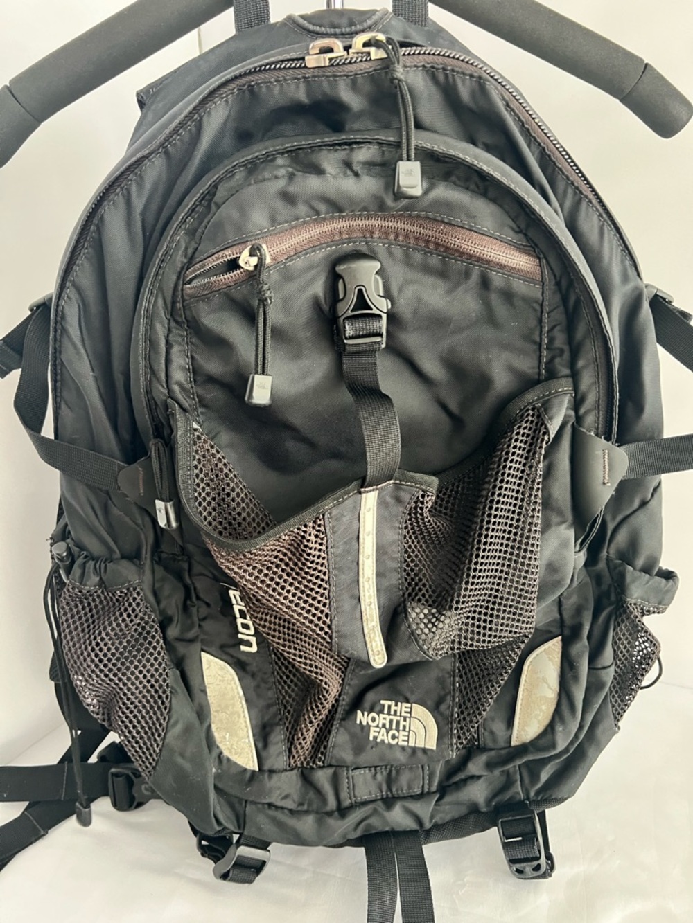 The North Face Recon Backpack Hiking Travel School Bag Y2K Era Black